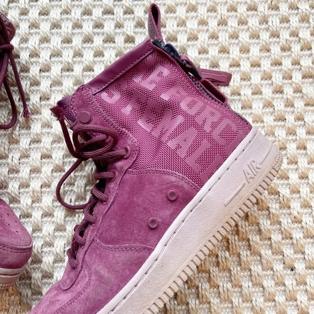 Nike Womens SF Air Force 1 FIF Vintage Wine size 8 - Picture 2 of 8